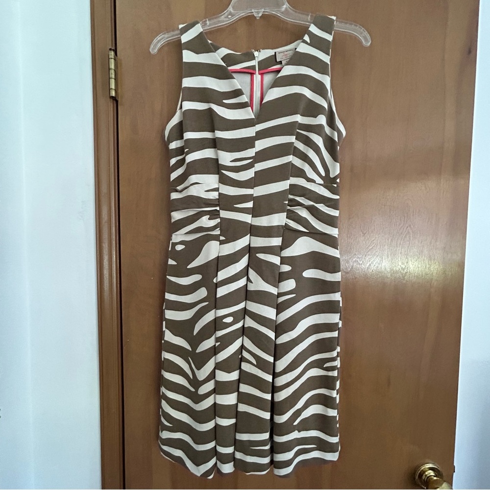 Banana Republic Collection Issa London Zebra Print Dress Size 6
